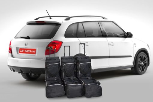 Pack de 6 sacs de voyage sur-mesure pour Skoda Fabia II Combi (5J) (de 2007 à 2014) - Gamme Classique