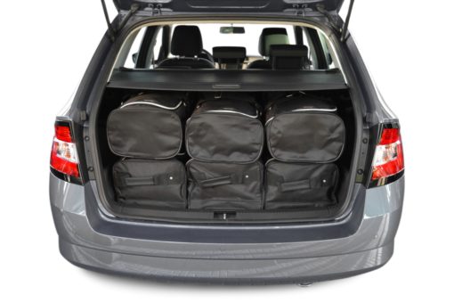 Pack de 6 sacs de voyage sur-mesure pour Skoda Fabia II Combi (5J) (de 2007 à 2014) - Gamme Classique