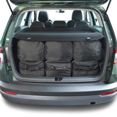 Pack de 6 sacs de voyage sur-mesure pour Skoda Karoq (NU) (depuis 2017) - Gamme Classique