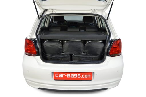 Pack de 5 sacs de voyage sur-mesure pour Volkswagen Polo V (6R - 6C) (de 2009 à 2017) - Gamme Classique