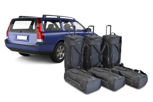 Pack de 6 sacs de voyage sur-mesure pour Volvo V70 (P26) (de 2000 à 2007) - Gamme Pro.Line