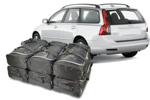 Pack de 6 sacs de voyage sur-mesure pour Volvo V50 (de 2004 à 2012) - Gamme Classique